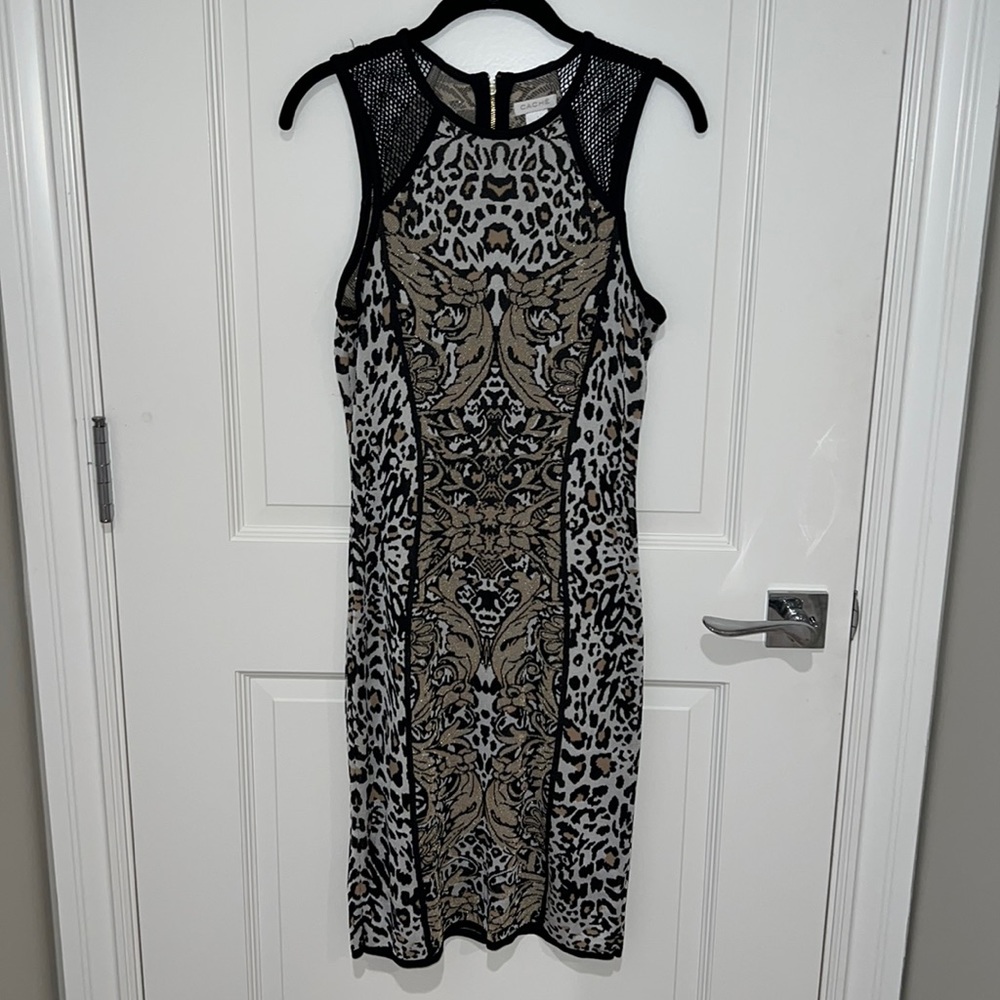 Caché leopard print dress